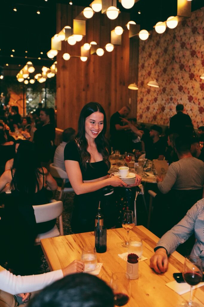 Staff at restaurant